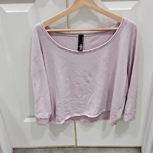 bobi Light Purple Long Sleeve Top